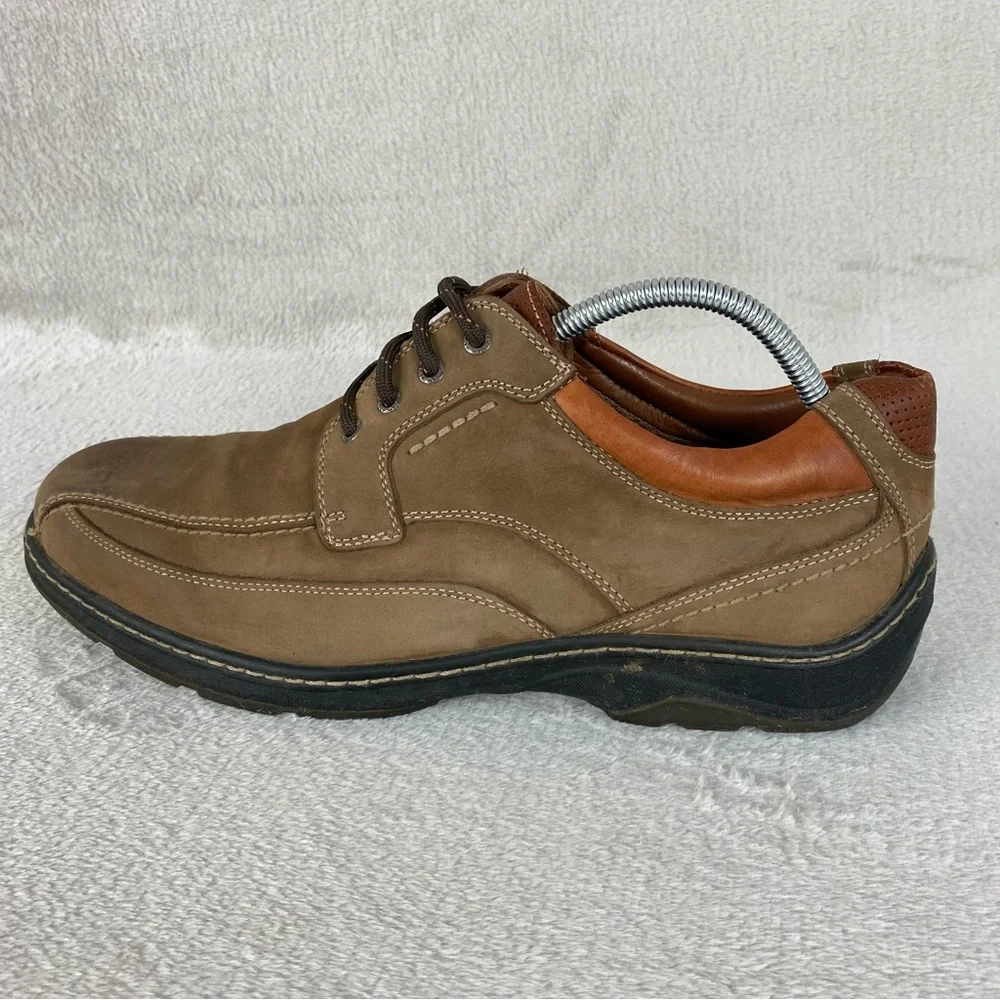 Johnston Murphy Men's XC4 Oxford Shoes Size 10 Brown Leather Waterproof Casual